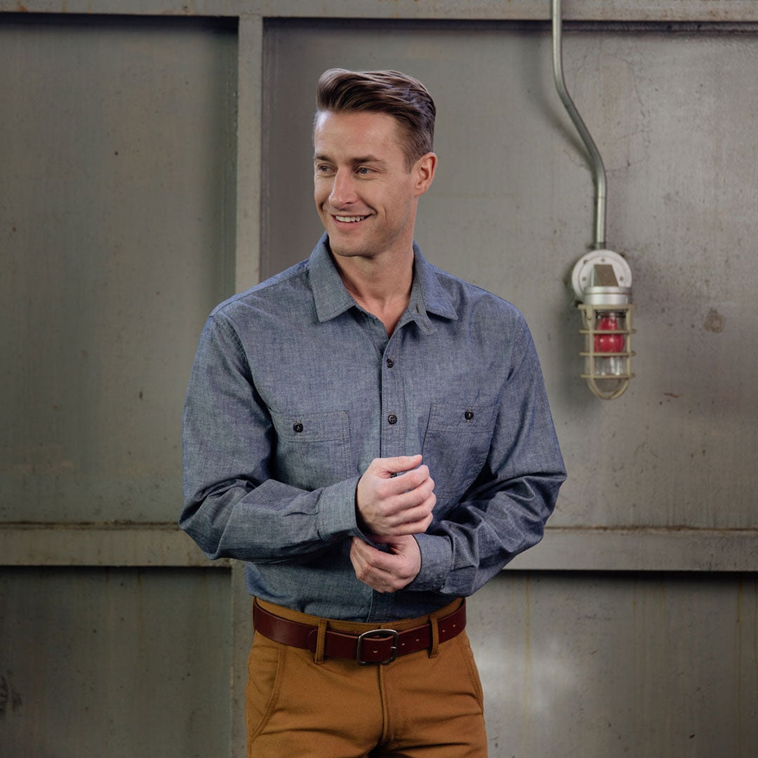 CHAMBRAY OFFICERS SHRT